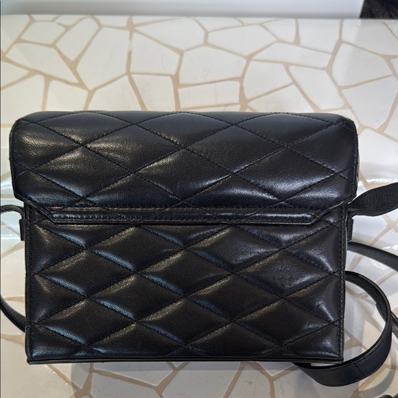 Yves Saint Laurent Black Chevron Quilted Crossbody Bag - Picture 6 of 7